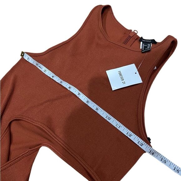 Forever 21 body con Cut Out ribbed Mini Dress size S/M - Picture 8 of 11